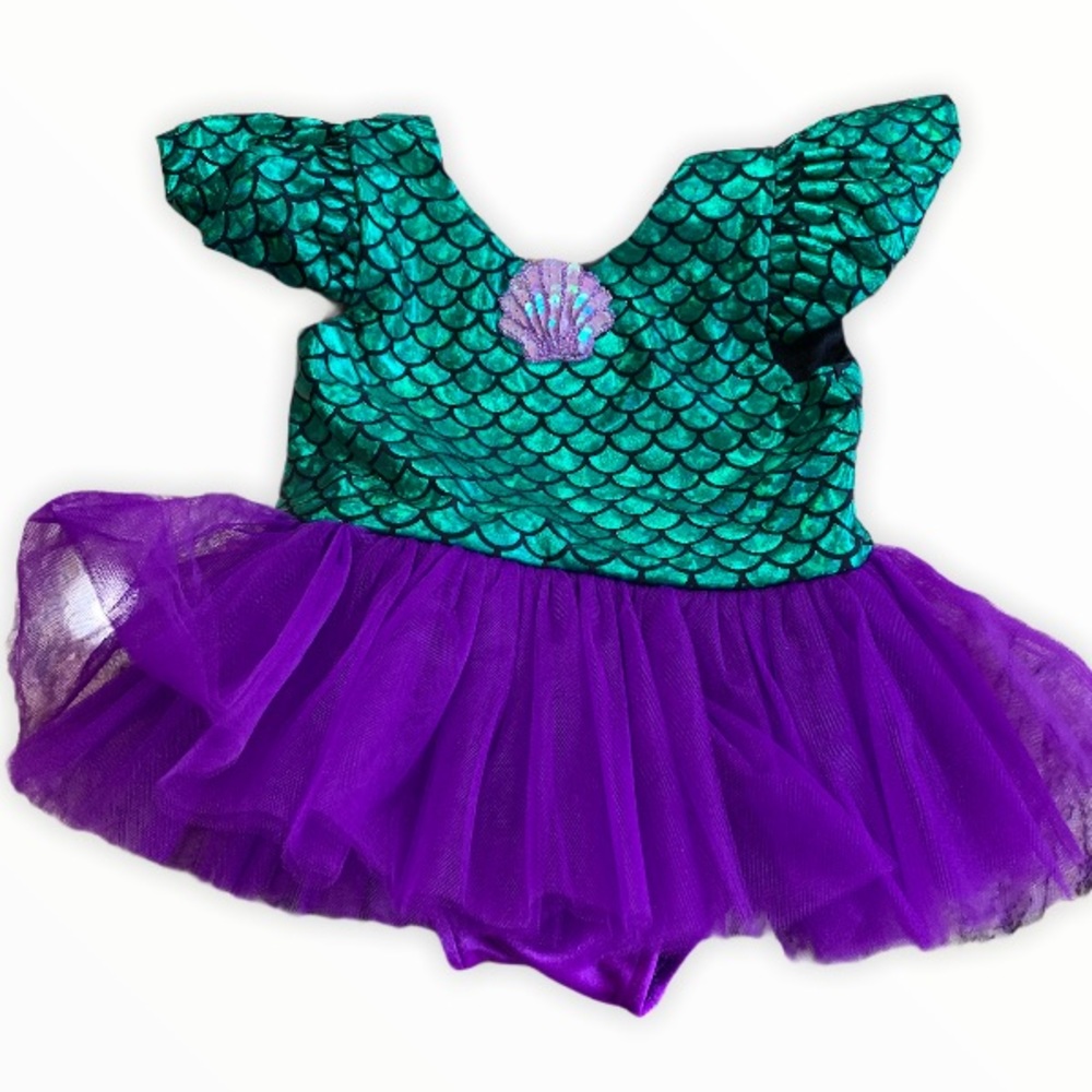 BELLE THREADS Mermaid shimmer tutu outfit